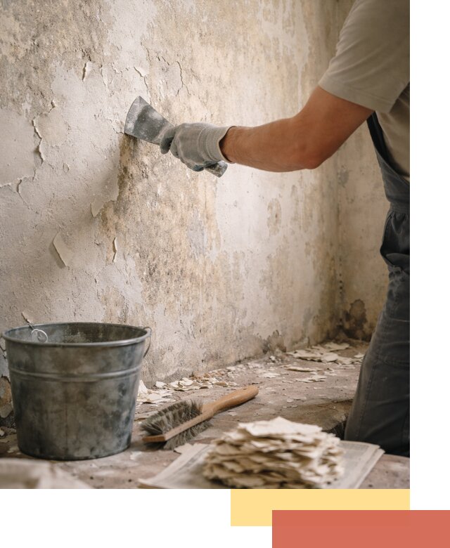 Удаление старой краски со стен в Нурлате качественно и быстро