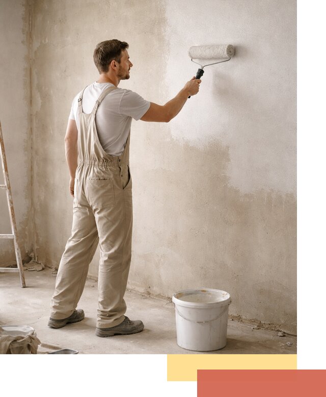 Грунтовка стен под отделку в Нурлате профессиональным раствором