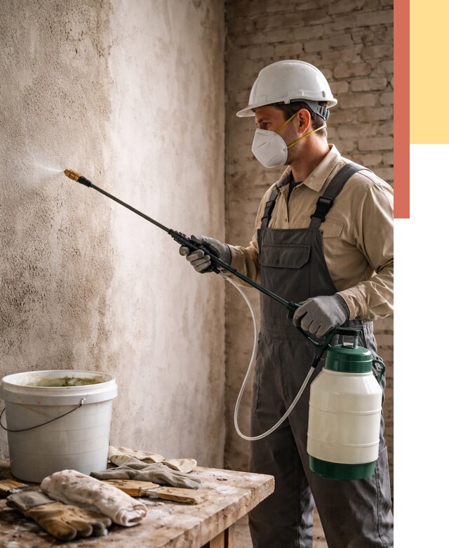 Антисептическая обработка стен в Нурлате от 1251 руб. — быстро и недорого | ОТДЕЛОЧНИК-Нрт