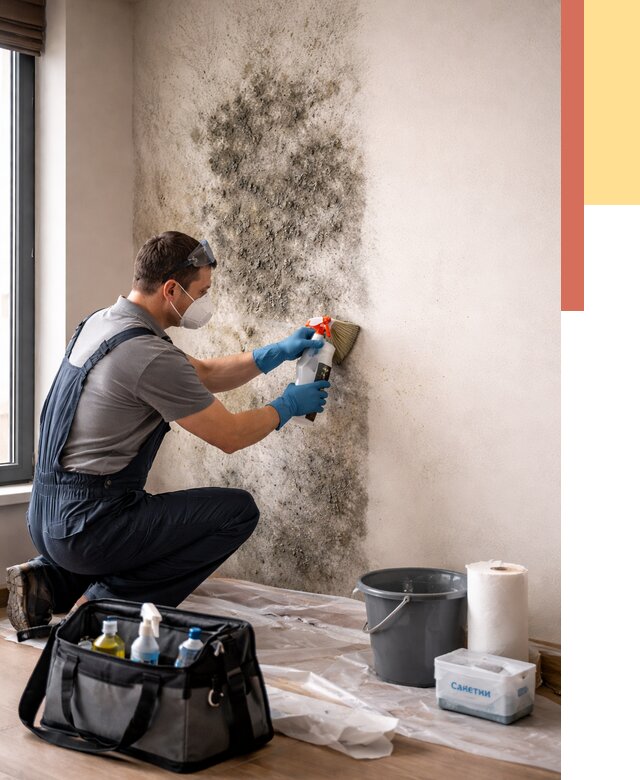 Удаление плесени со стен в Нурлате от 2242 руб. — быстро и недорого | ОТДЕЛОЧНИК-Нрт