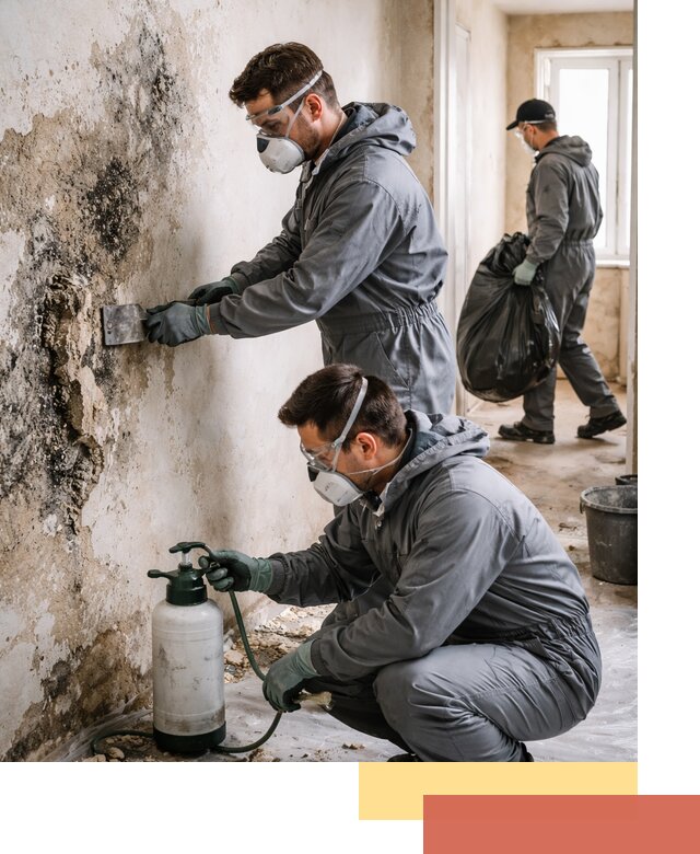 Удаление плесени со стен профессионально в Нурлате