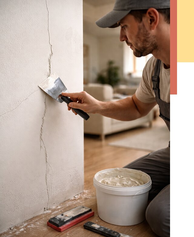 Заделка трещин и сколов в Нурлате от 2555 руб. — быстро и недорого | ОТДЕЛОЧНИК-Нрт