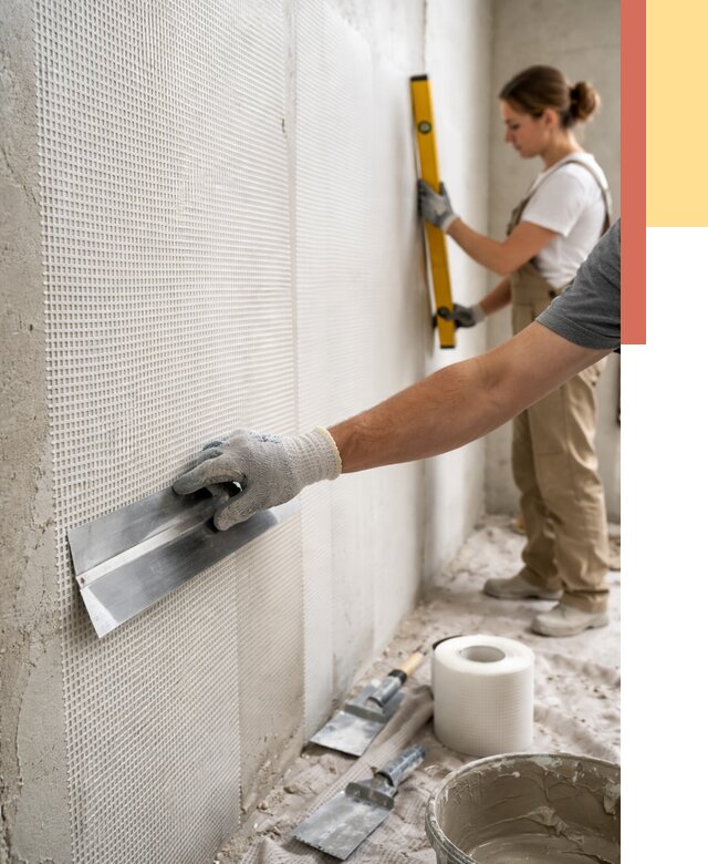 Армирование стен стеклосеткой в Нурлате от 3337 руб. под ключ | ОТДЕЛОЧНИК-Нрт