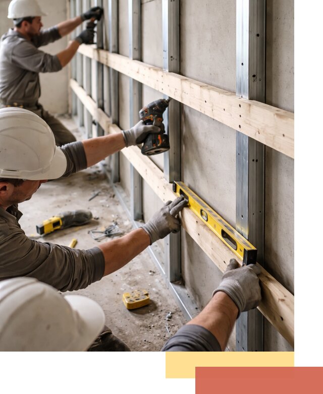 Устройство обрешетки под панели в Нурлате