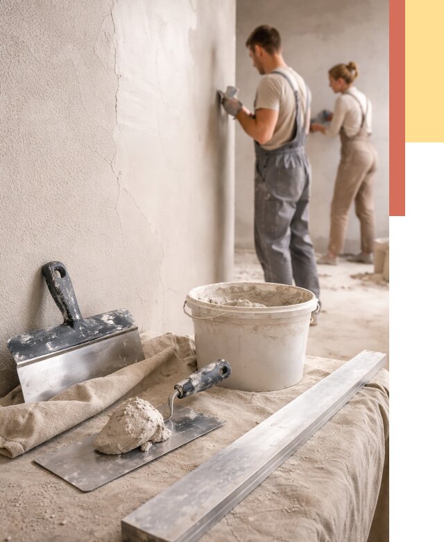 Штукатурка стен гипсовая в Нурлате от 4692 руб/м2 — быстро и недорого | ОТДЕЛОЧНИК-Нрт