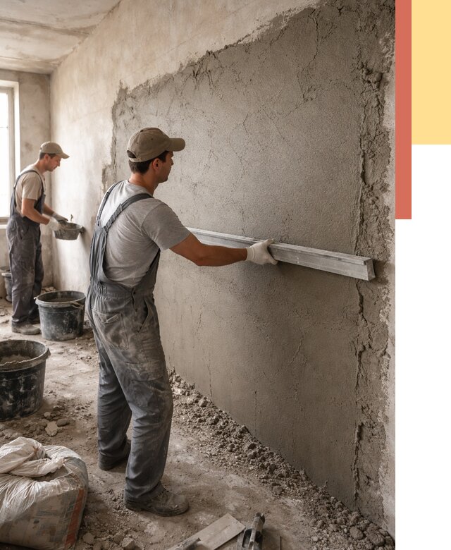 Цементная штукатурка стен в Нурлате от 4692 руб/м2 — быстро и недорого | ОТДЕЛОЧНИК-Нрт