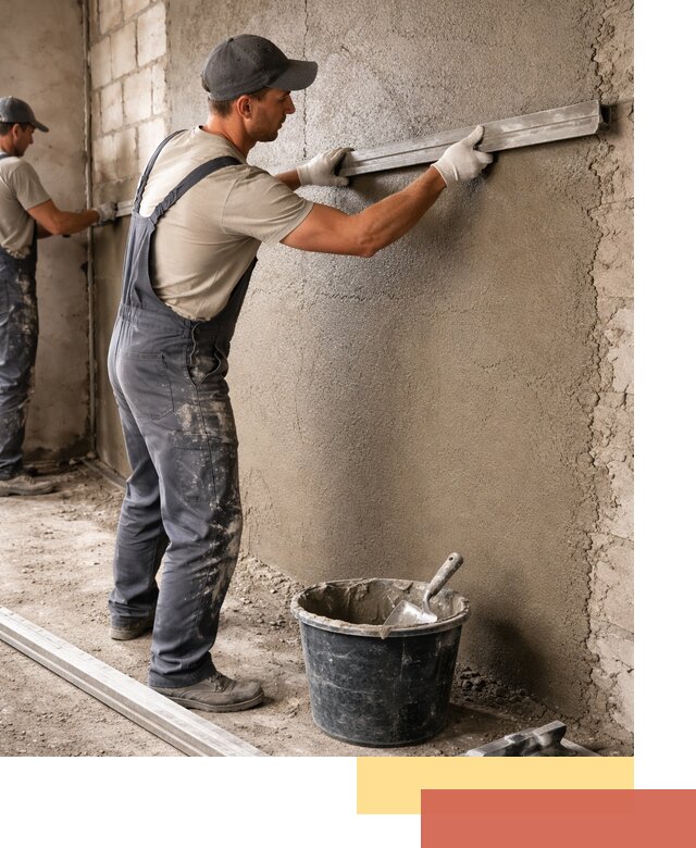 Штукатурка стен цементно-песчаная в Нурлате профессионально
