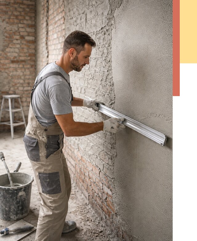 Штукатурка кирпичных стен в Нурлате от 4692 руб/м2 — быстро и недорого | ОТДЕЛОЧНИК-Нрт