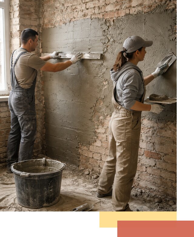 Штукатурка кирпичных стен в Нурлате — качественно и надежно