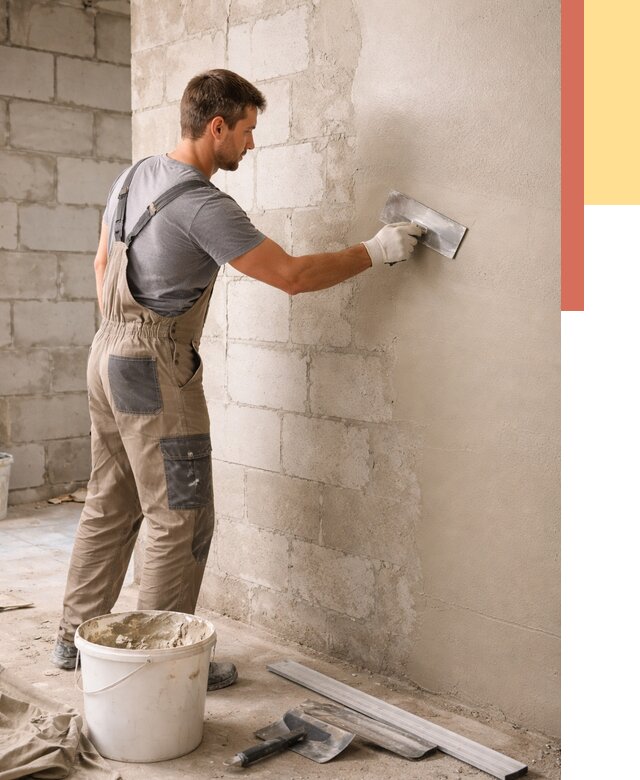 Штукатурка стен из газобетона в Нурлате от 2190 руб./м2 — быстро и недорого | ОТДЕЛОЧНИК-Нрт