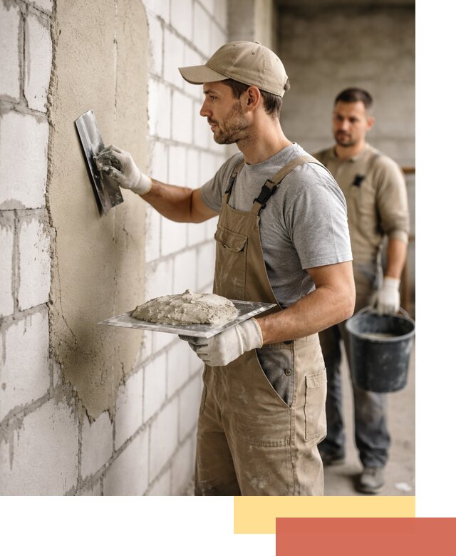 Штукатурка стен из газобетона в Нурлате под ключ