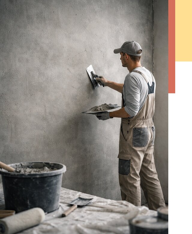 Декоративная штукатурка под бетон в Нурлате от 2607 руб./м² — нанесение под ключ | ОТДЕЛОЧНИК-Нрт