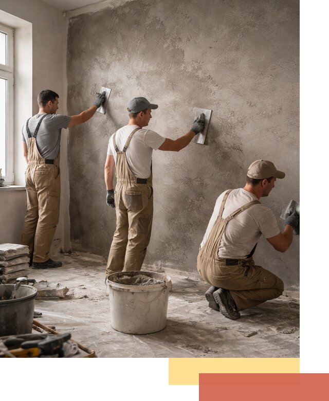 Декоративная штукатурка под бетон в Нурлате для стен и потолков