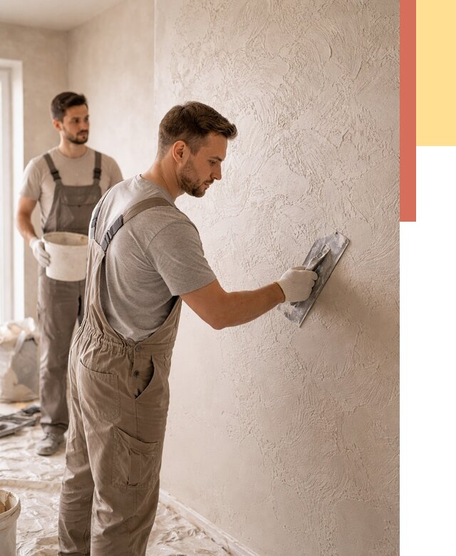 Фактурная штукатурка стен в Нурлате от 4379 руб./м² — заказать под ключ | ОТДЕЛОЧНИК-Нрт