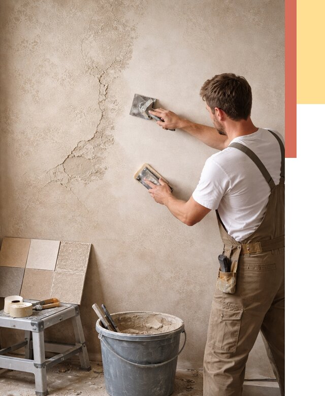 Ремонт декоративной штукатурки в Нурлате от 4692 руб. под ключ | ОТДЕЛОЧНИК-Нрт