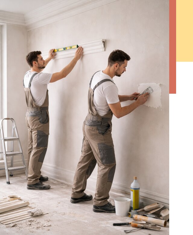 Монтаж лепнины на стены в Нурлате от 4692 руб. — недорого, быстро | ОТДЕЛОЧНИК-Нрт