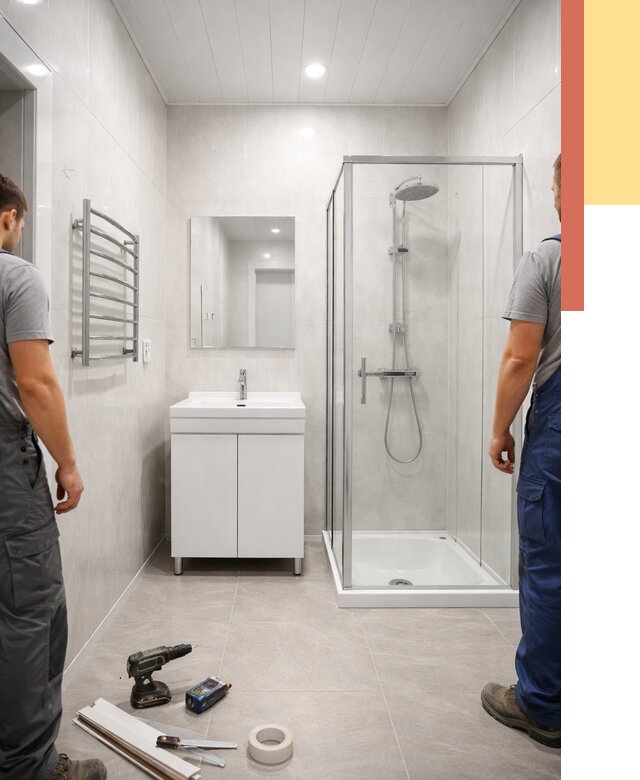 Отделка ванной комнаты панелями ПВХ в Нурлате от 4692 руб. за м2 | ОТДЕЛОЧНИК-Нрт