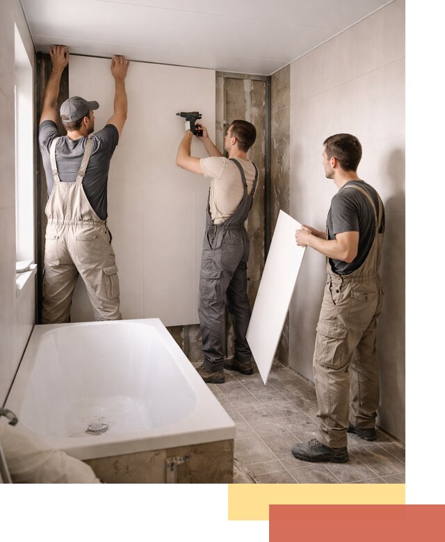 Отделка ванной панели ПВХ профессионально в Нурлате