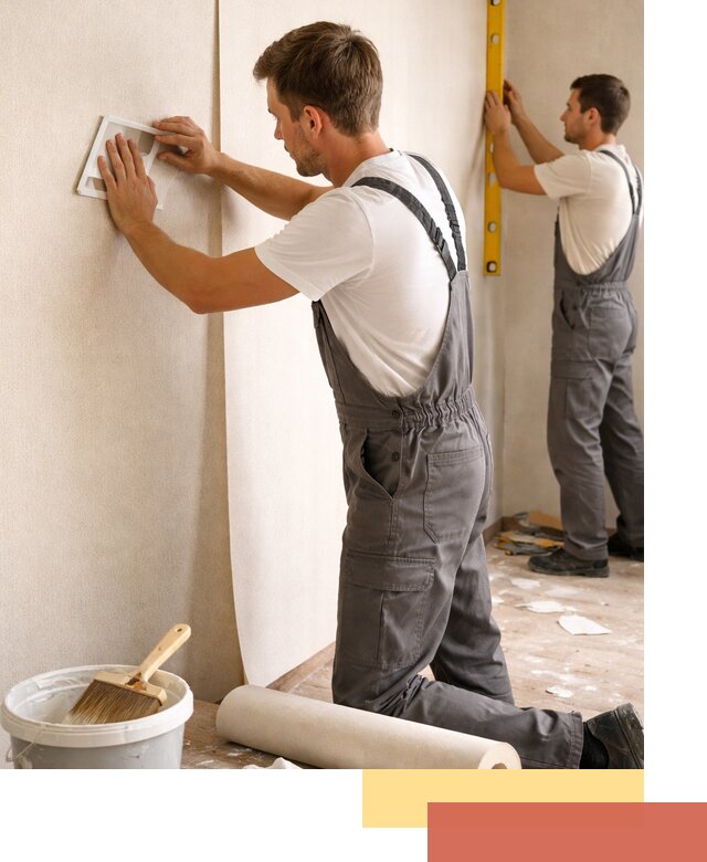 Поклейка бумажных обоев в Нурлате качественно и недорого