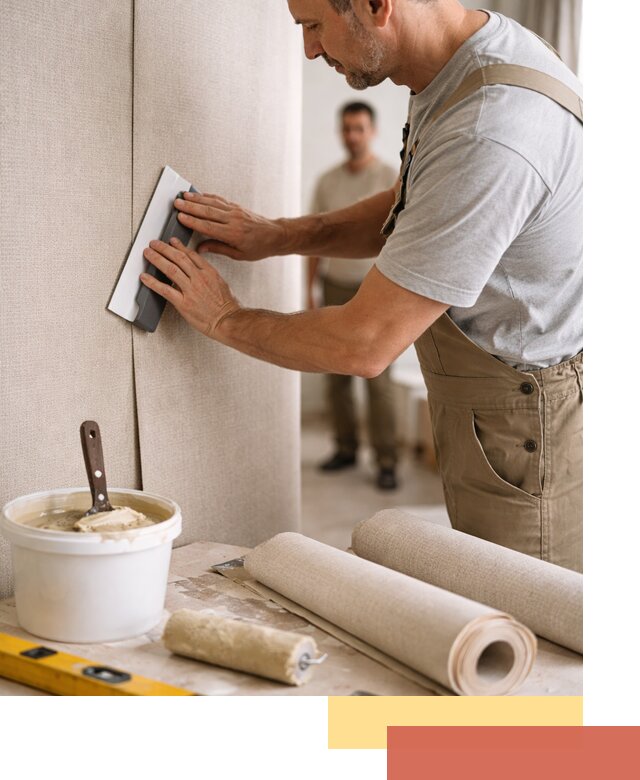 Поклейка текстильных обоев в Нурлате профессионально и аккуратно