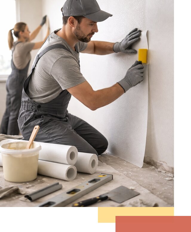 Поклейка стеклообоев профессионально в Нурлате