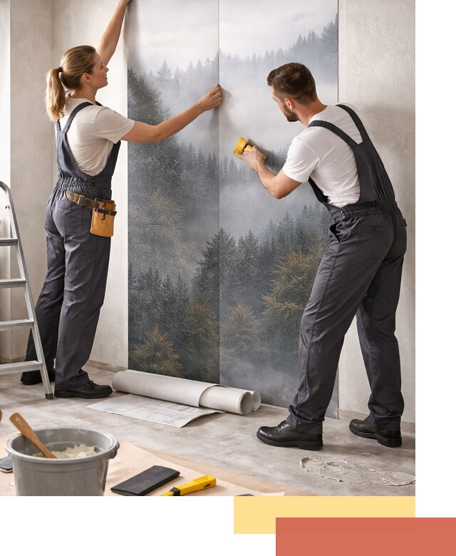 Поклейка фотообоев профессионально в Нурлате под ключ