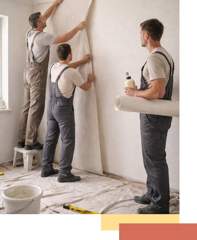 Оклейка стен обоями в Нурлате — качественно и профессионально