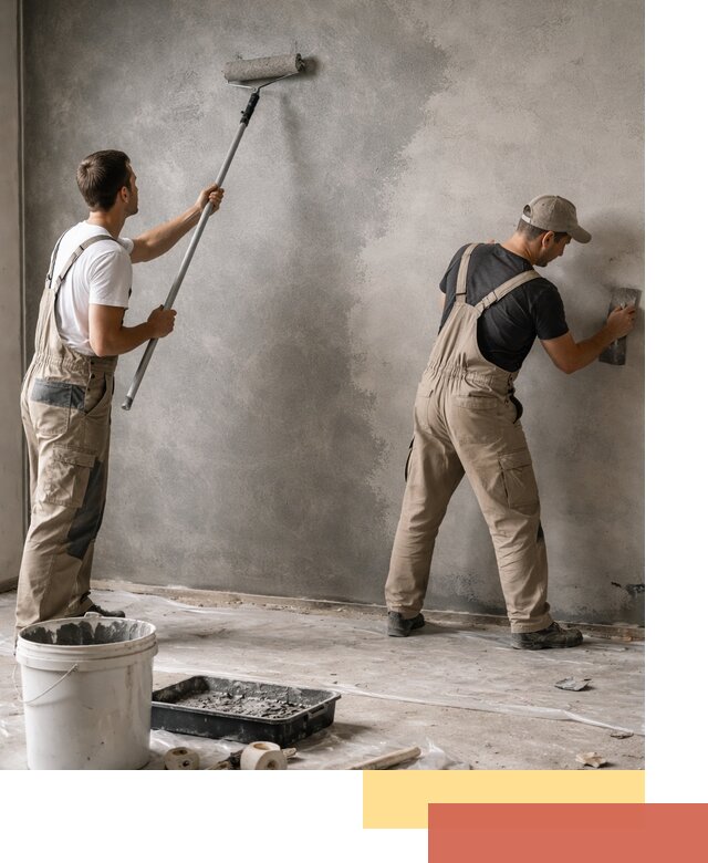 Покраска стен под бетон в Нурлате профессионально и недорого