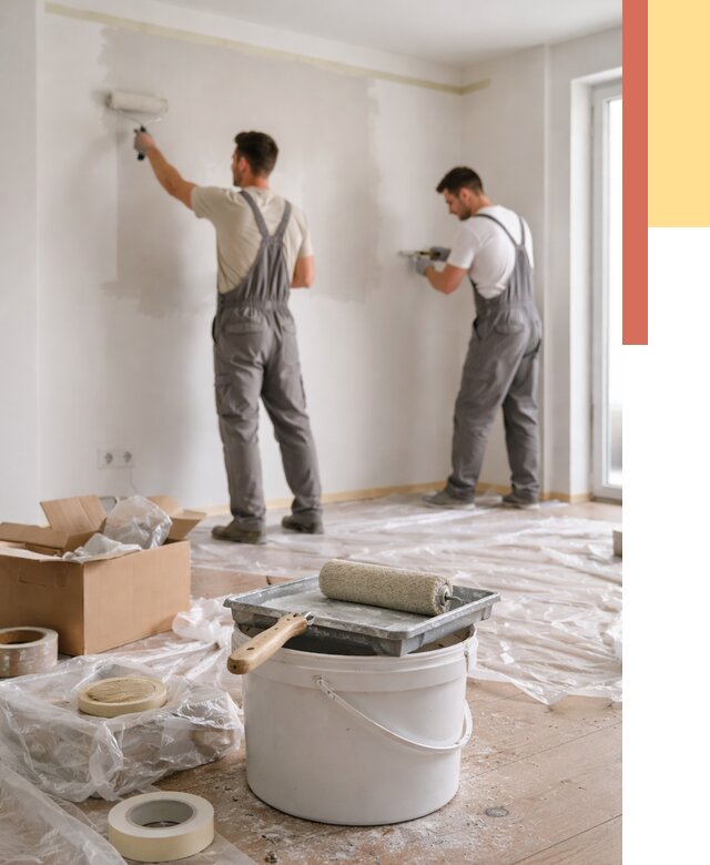 Покраска стен в квартире в Нурлате от 2607 руб/м2 — быстро и недорого | ОТДЕЛОЧНИК-Нрт