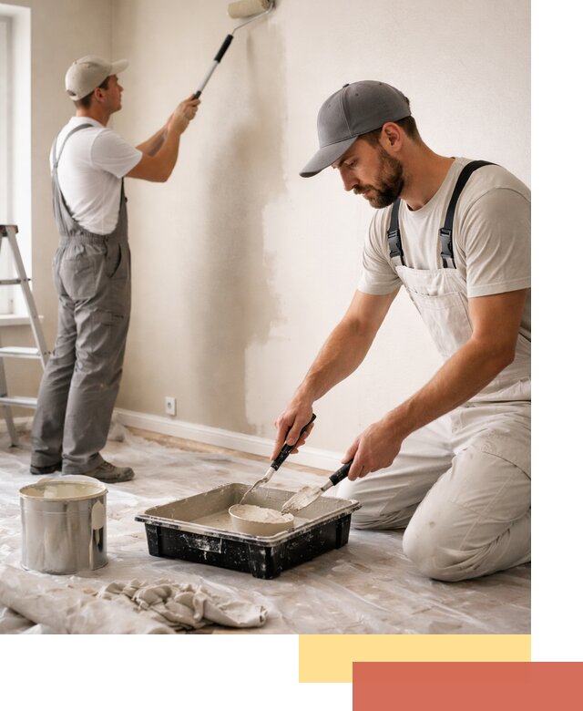 Покраска стен в квартире в Нурлате — профессионально и аккуратно