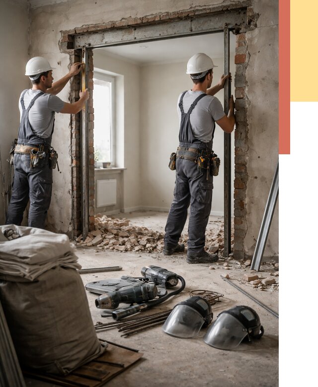 Расширение дверного проема в Нурлате от 13034 руб. под ключ | ОТДЕЛОЧНИК-Нрт