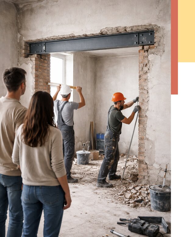 Усиление проема в стене в Нурлате от 9906 руб. — усиление дверного проема металлоконструкцией | ОТДЕЛОЧНИК-Нрт