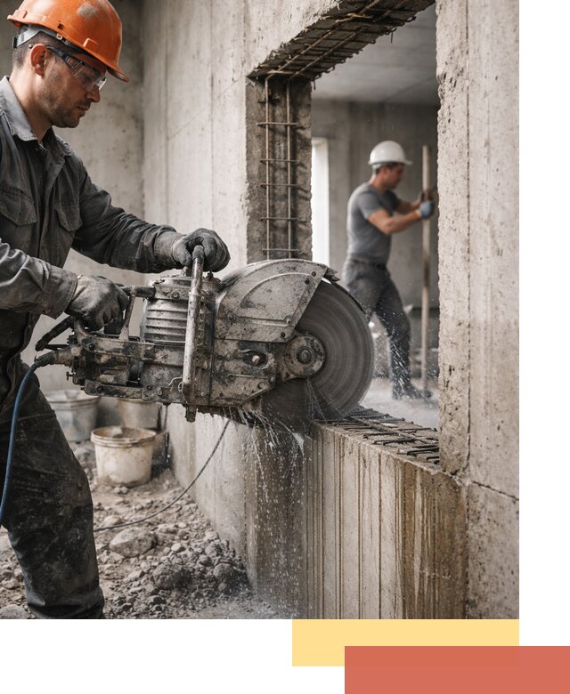 Алмазная резка проемов в Нурлате быстро и точно