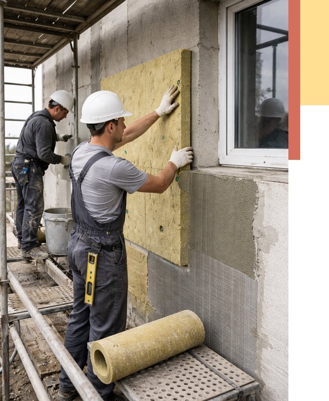 Утепление стен в Нурлате от 4484 руб. под ключ — быстро и недорого | ОТДЕЛОЧНИК-Нрт