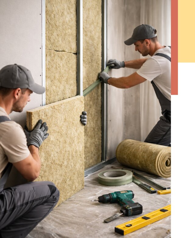 Шумоизоляция стен в Нурлате под ключ от 1929 руб. | ОТДЕЛОЧНИК-Нрт