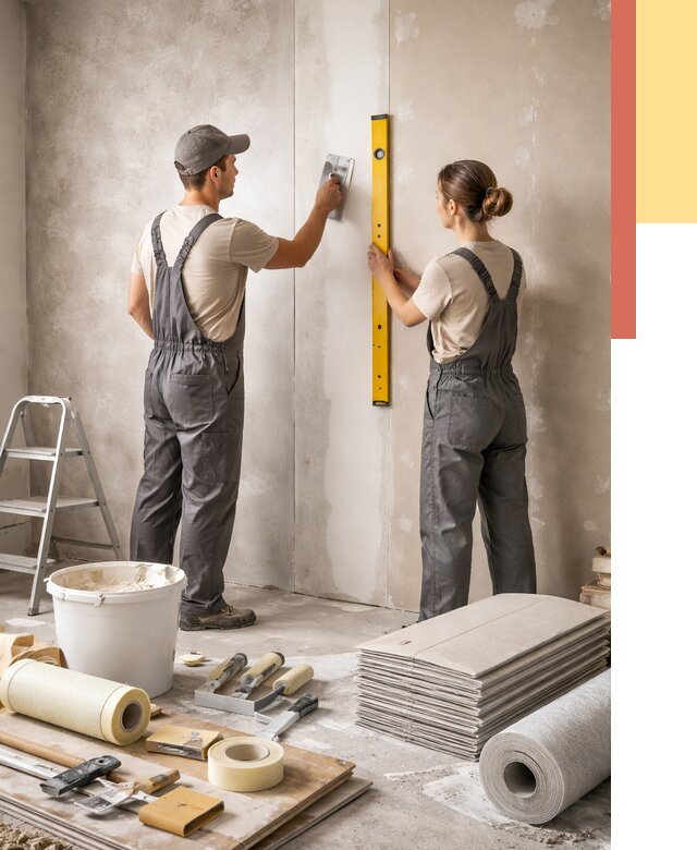 Отделка стен в Нурлате от 1564 руб/м² — недорого, быстро, под ключ | ОТДЕЛОЧНИК-Нрт