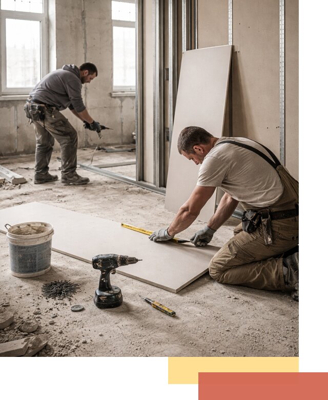 Кладка перегородок из ПГП под ключ в Нурлате