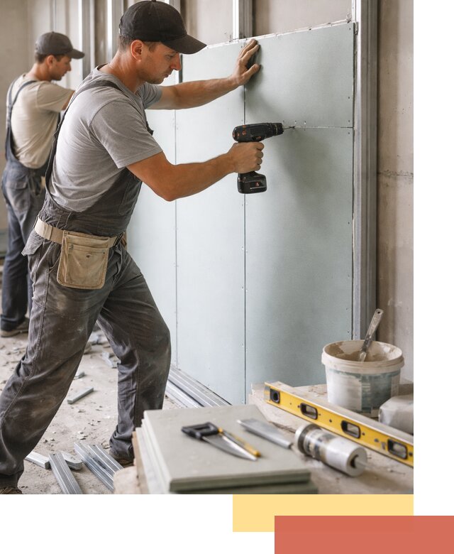 Кладка влагостойких перегородок ПГП в Нурлате