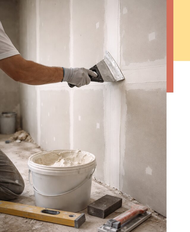 Шпаклевка перегородок из гипсокартона в Нурлате от 2607 руб. — услуги ОТДЕЛОЧНИК-Нрт