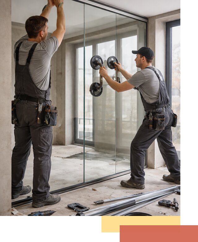 Цельностеклянные перегородки под ключ в Нурлате