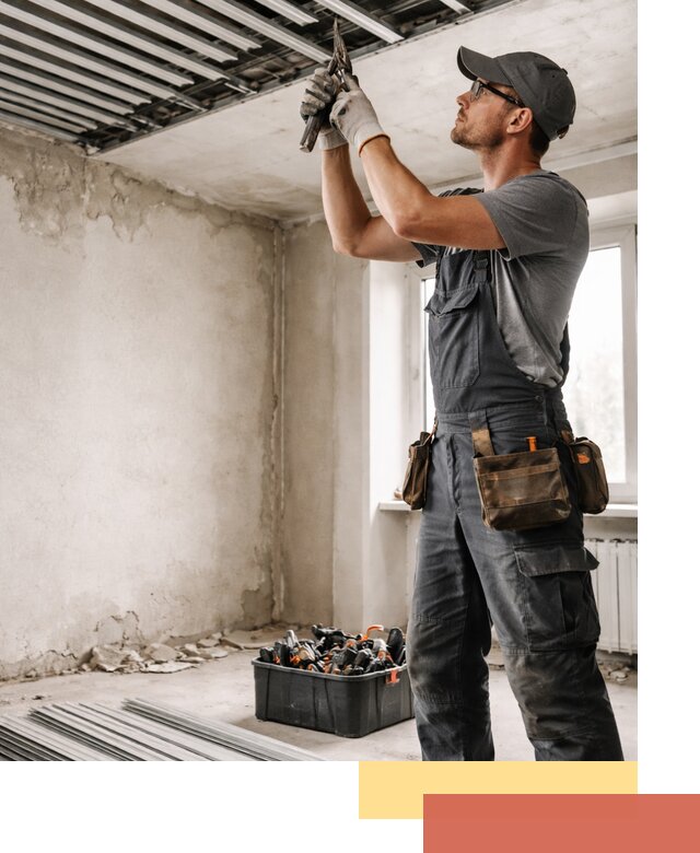 Демонтаж реечного потолка в Нурлате быстро и аккуратно