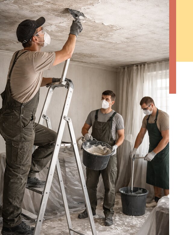 Удаление побелки с потолка в Нурлате от 2607 руб. быстро и недорого | ОТДЕЛОЧНИК-Нрт