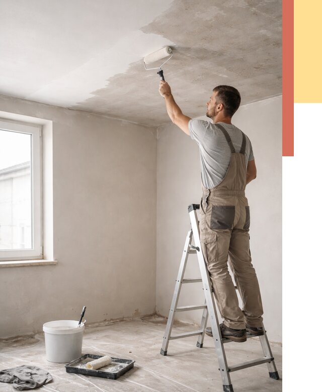 Грунтовка потолка в Нурлате от 2607 руб. — быстро и недорого | ОТДЕЛОЧНИК-Нрт