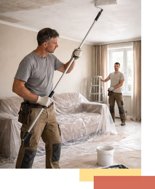 Грунтовка потолка в Нурлате — подготовка под покраску и отделку