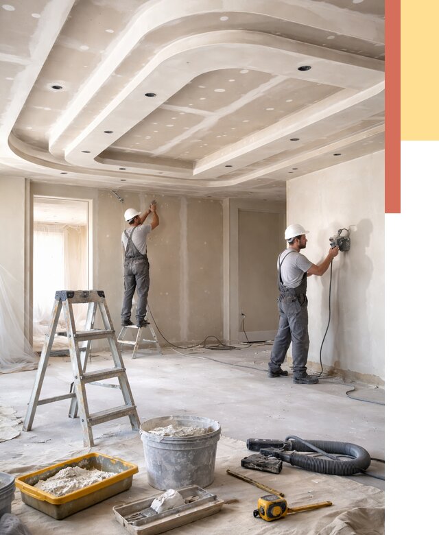 Многоуровневый потолок из гипсокартона в Нурлате от 782 руб. под ключ | ОТДЕЛОЧНИК-Нрт