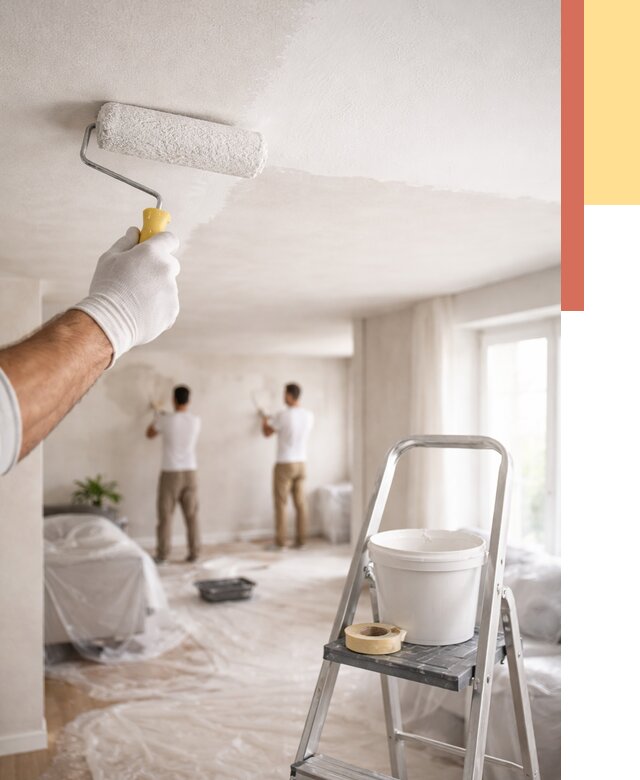 Покраска потолка акриловой краской в Нурлате от 2607 руб. | ОТДЕЛОЧНИК-Нрт