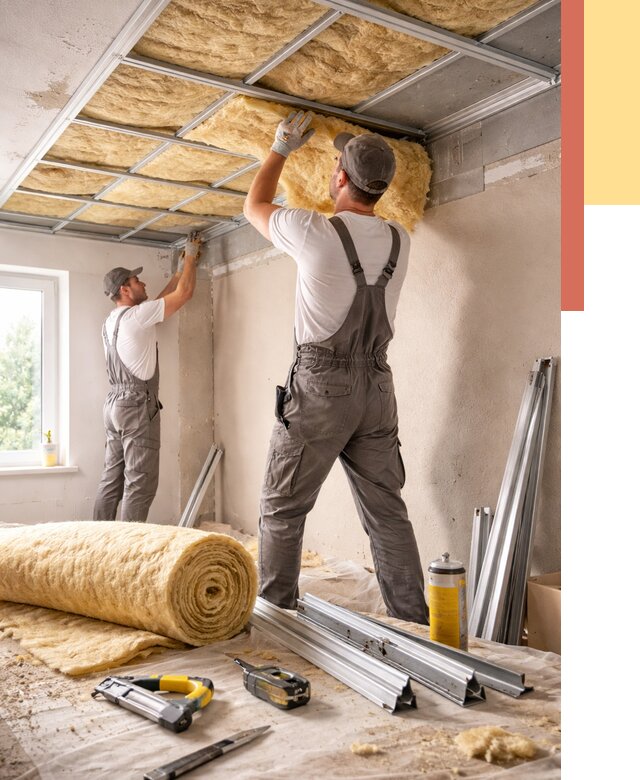 Утепление потолка в Нурлате от 7507 руб/м2 — недорого, быстро, под ключ | ОТДЕЛОЧНИК-Нрт