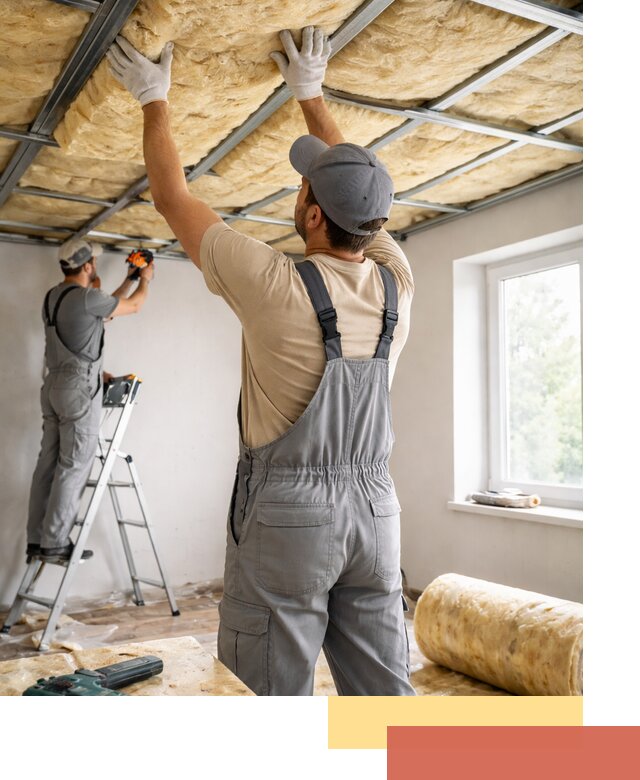 Утепление потолка под ключ в Нурлате качественно и быстро