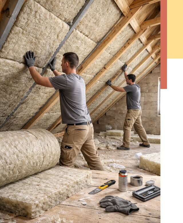 Утепление потолка минватой в Нурлате от 1512 руб. — быстро и недорого | ОТДЕЛОЧНИК-Нрт