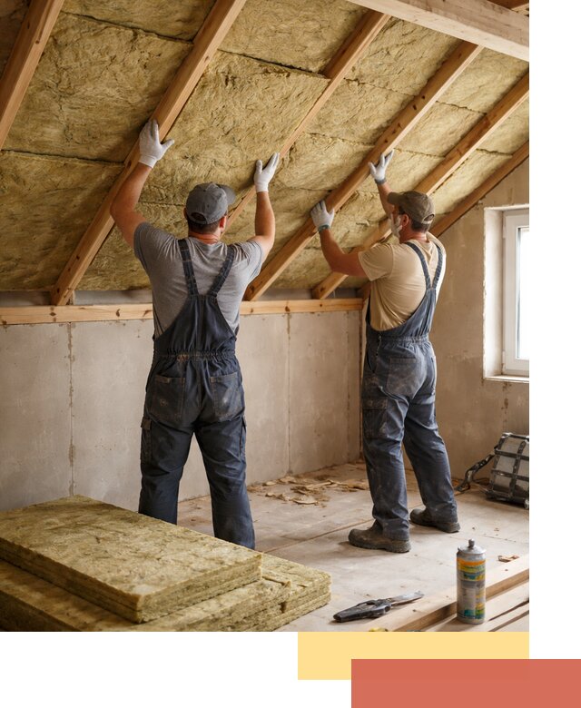 Утепление потолка минеральной ватой в Нурлате